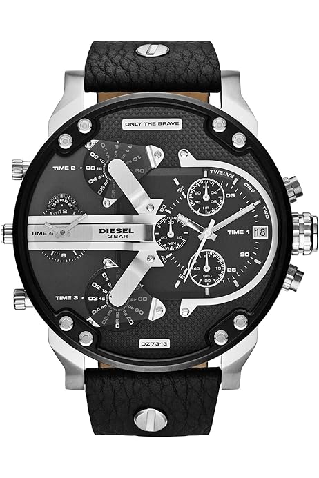 Amazon.co.jp: ディーゼル Diesel 腕時計 Mr.Daddy 2.0 DZ7348 レザー 