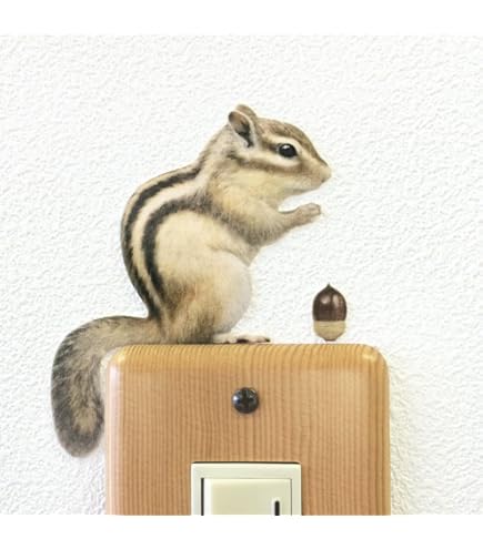 Amazon.co.jp: ウォールステッカー ANIMAL LIFE Color 「シマリス