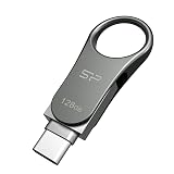 Silicon Power 128GB Type C & Type A デュアル USB 3.0/3.2 Gen 1 デュアルフラッシュドライブ、モバイルC80。