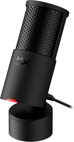 HyperX SoloCast 2 コンデンサーマイク USBマイク 内蔵ショックマウント ポップフィルター テレワーク/ストリーマー/コンテンツクリエーター/ゲーマー向け PC Mac PS4 PS5対応 ブラック メーカー保証2年間 AR0A0AA - 1