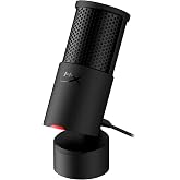 HyperX SoloCast 2 コンデンサーマイク 内蔵ショックマウント ゲーム実況 USBマイク ブラック 日本正規代理店品 AR0A0AA | ポップフィルター,テレワーク,ストリーマー,コンテンツクリエーター,ゲームプレイヤー向け,PC,M