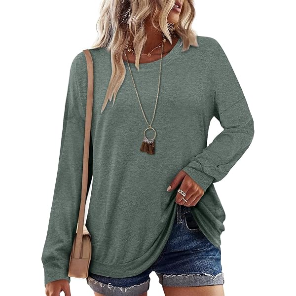 Herou Women's Casual High-Low Loose T-Shirt - 100% Modal, Short Sleeve, Dusty Rose, X-Large - View #9
