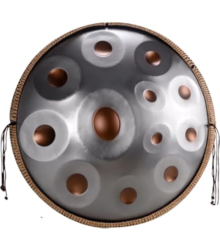 Amazon | ハンドパン d マイナー 打楽器（ゴールド - 432hz - 12音