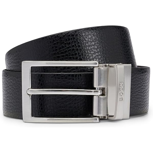 HUGO BOSS ヒューゴボス リバーシブルベルト レザー メンズ 未使用品 HUGO BOSS (ヒューゴボス) リバーシブル モノグラム ベルト