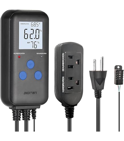 Amazon.co.jp: KETOTEK デジタル湿度コントローラーコンセントプラグ