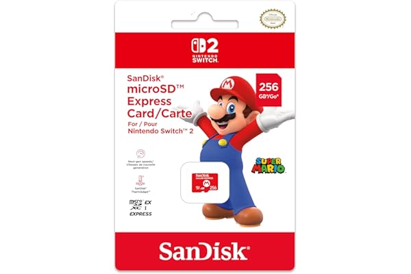 【任天堂ライセンス商品】SanDisk microSD Express Card 256GB for Nintendo Switch 2(サンディスク マイクロSDエクスプレスカード 256GB)