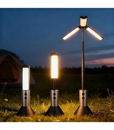Amazon.co.jp: キャンプランタン 三脚付き ledランタン 充電式 投光器