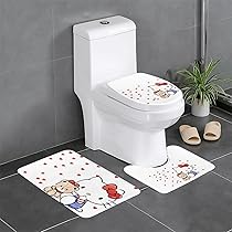 ハローキティトイレマット バスマット ホルダー 　３点　ヒョウ柄 　新品 Amazon｜トイレマット ハローキティピンクのヒョウ柄 3点セット