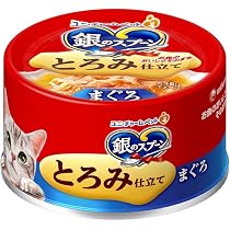 Amazon | 銀のスプーン 缶 とろみ仕立て まぐろ・かつおにささみ 70g