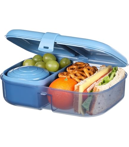 Amazon | Sistema Lunch Collection Slimline Quaddie Lunch Box Food