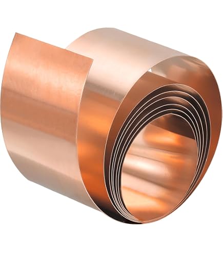 Amazon.co.jp: 銅板ロール高純度純銅銅金属板箔板厚0.3mm,0.3*60