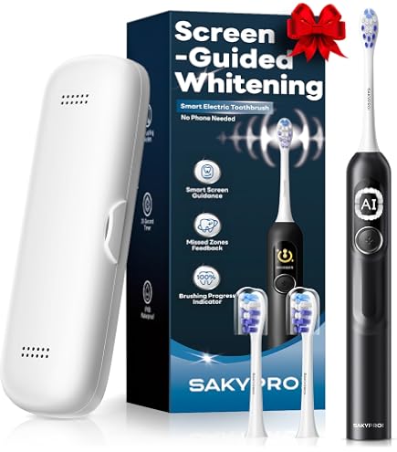 Amazon | SAKYPRORAL G5S スマート電動歯ブラシ 大人&子供用 | 17人の