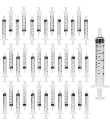 シリンジ2本 Amazon | トップ プラスチックシリンジ ロック・針無 2.5ml 100本入 8