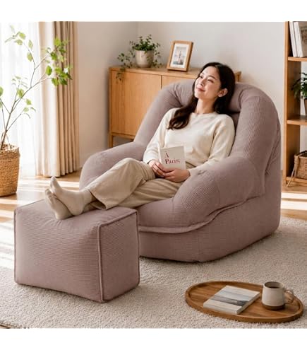 Amazon｜ソファ 一人掛け クッションソファー ビーズソファひとりがけ