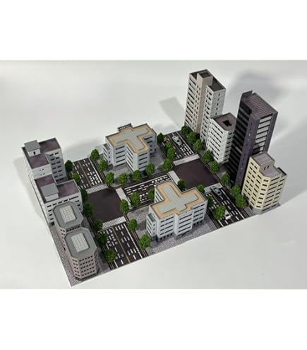 Amazon | シミュレーション完成品建築模型置物、ミニチュアシーン1:300