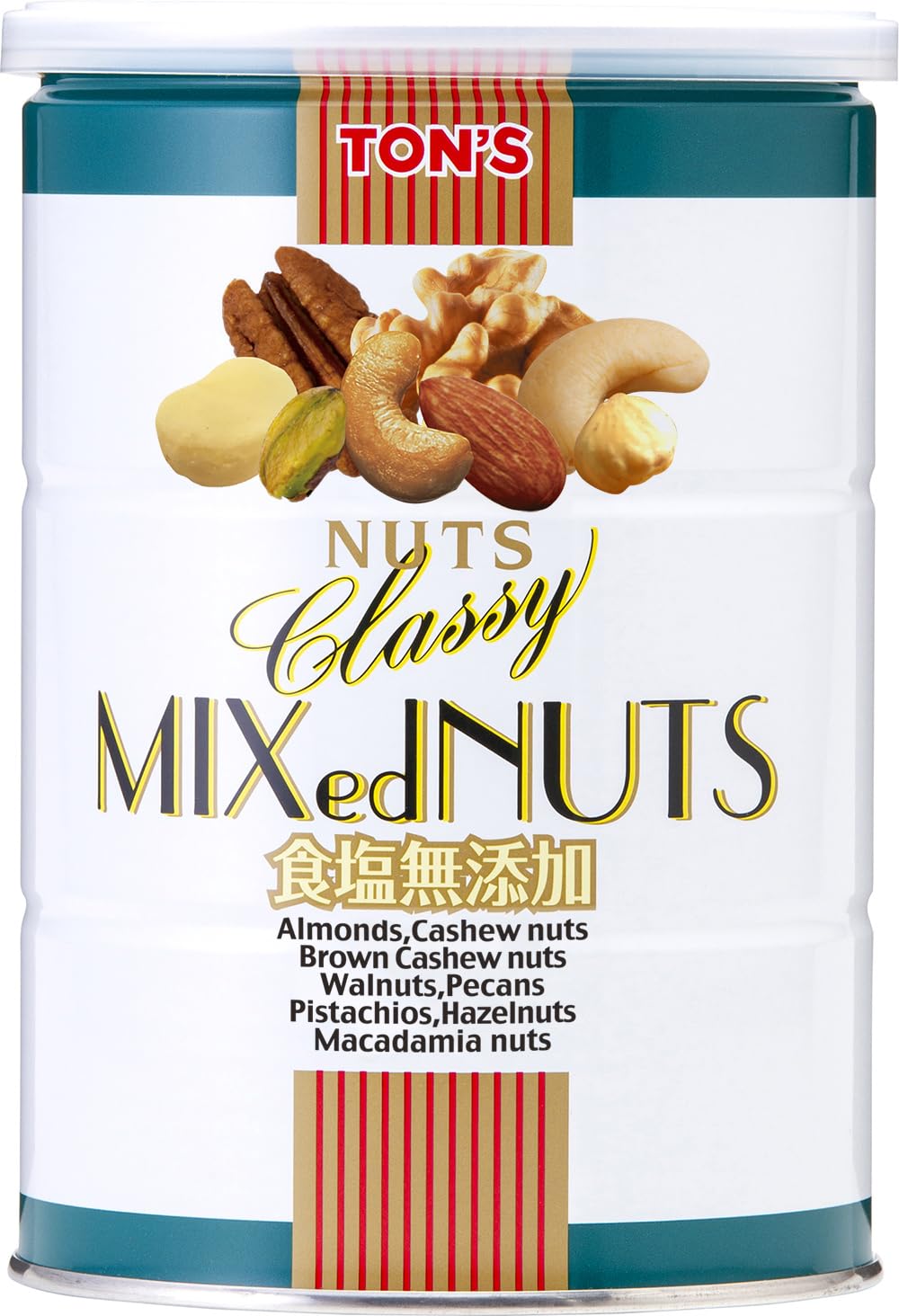 【プライムデー】【40%OFF】【1,157円】 東洋ナッツ 食塩無添加 クラッシーミックスナッツ 缶 360g