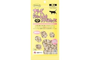 ママクック 猫 おやつ フリーズドライのムネ肉スナギモミックス猫用 18g 国産 チキン 無添加