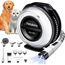 Petaboo ペットグルーミングセット コードレス掃除機＆バリカン一体型 Amazon.co.jp: Petaboo 犬 猫 ペット用バリカン 7 in 1 グルーミング