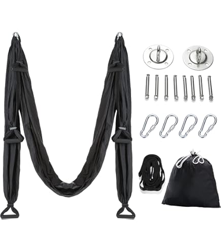 Amazon | Ovyuzhen 空中ヨガハンモック 超強力ハンモックセット