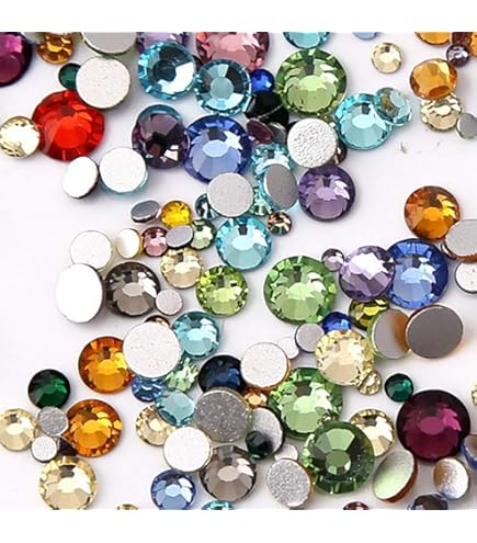 Amazon.co.jp: 1440粒 ミックスカラー クリスタルガラス ライン