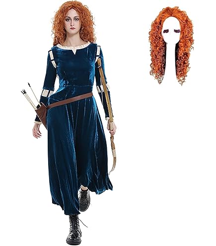 Amazon.co.jp: ブレイブ・テン メリダ コスプレ ウィッグ 欧米風