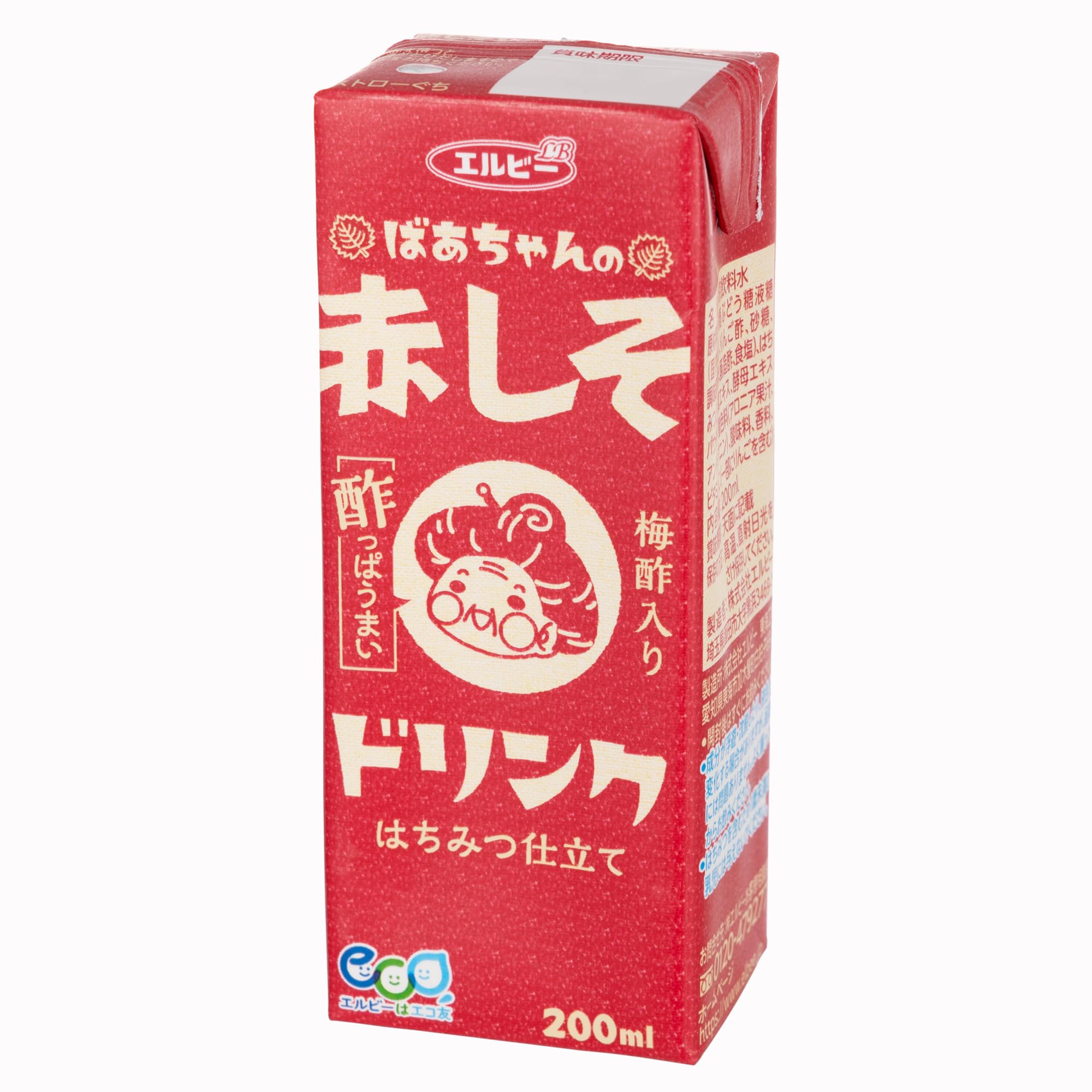 【プライムデー】【44%OFF】【1,655円（定期便1,572円）】 エルビー ばあちゃんの赤しそドリンク 200ml×24本