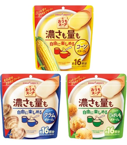 Amazon | ポッカサッポロ おうちスープ コーン3袋入箱 × 5箱 | ポッカ