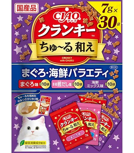 Amazon.co.jp: チャオ (CIAO) クランキ―ちゅ~る和え まぐろ・かつお