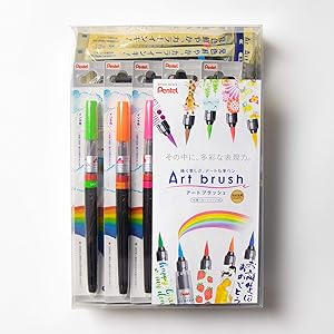 ぺんてる カラー筆ペン アートブラッシュ18色セット おまけカートリッジ付き AMZ-XGFL18 ぺんてる カラー筆ペン アートブラッシュ18色セット おまけカートリッジ付き AMZ-XGFL18