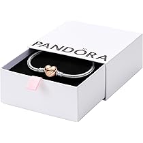 Amazon | PANDORA Moments ハートクラスプスネークチェーン