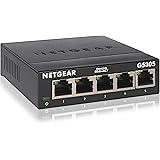 NETGEAR アンマネージスイッチングハブ 5ポート 卓上型コンパクト ギガビット 静音ファンレス 省電力設計 GS305