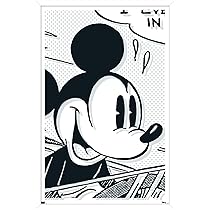 ディズニーレガシーエディション ミッキーマウス ポスター　額付き ディズニー ミッキーマウス 額入りポスター レトロ クラシック