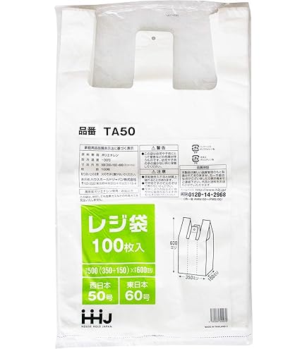 Amazon.co.jp: ワタナベ工業 ビニール袋 サービスバックブロックタイプ  