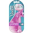 VENUS(ヴィーナス) ジレットコンフォートスムースフラワーパフューム 女性用 カミソリ 本体+替刃1個付