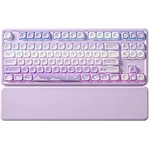 YUNZII B87 キーボード / パープル / ココアクリームV2スイッチ Amazon | YUNZII B87 ワイヤレスメカニカルキーボード ゲーミング