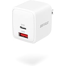 Amazon | バッファロー 充電器 20W 1ポート USB-C USB PD対応 急速充電