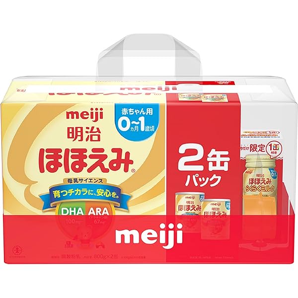 Amazon.co.jp: 明治 ほほえみ 2缶パック(景品付き) 800g×2缶 [0ヵ月~1 