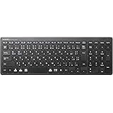 エレコム キーボード ワイヤレス (レシーバー付属) パンタグラフ コンパクトキーボード ブラック TK-FDP099TBK