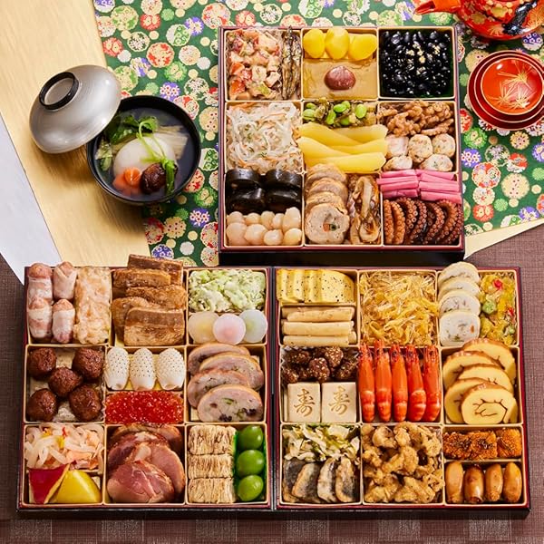 Amazon.co.jp: 洋風定番三段重おせち『Miyabi Akasaka』（特大8