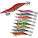 8本 エギング イカ 釣り エギ 夜光 2.5号 3号 3.5号 4号 セット4サイズ 選択可能