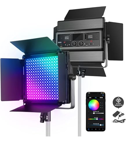 【新品未使用】Neewer アドバンスド2.4G 480 LEDビデオライト Amazon.com : Neewer 2 Packs Advanced 2.4G 480 LED Video