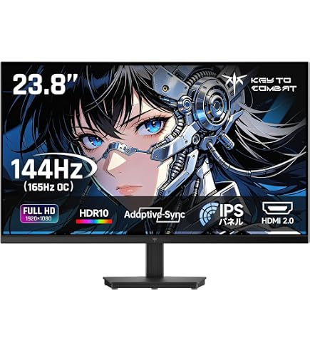 Amazon.co.jp: KOORUI モニター 24インチ 144Hz ゲーミングモニター