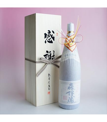 Amazon.co.jp: 森伊蔵 感謝 金蓋紙箱入り 水引き 1800ml 一升瓶 鹿児島
