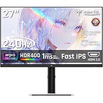 Amazon.co.jp: KTC 27インチ ゲーミングモニター WQHD 240Hz Fast IPS