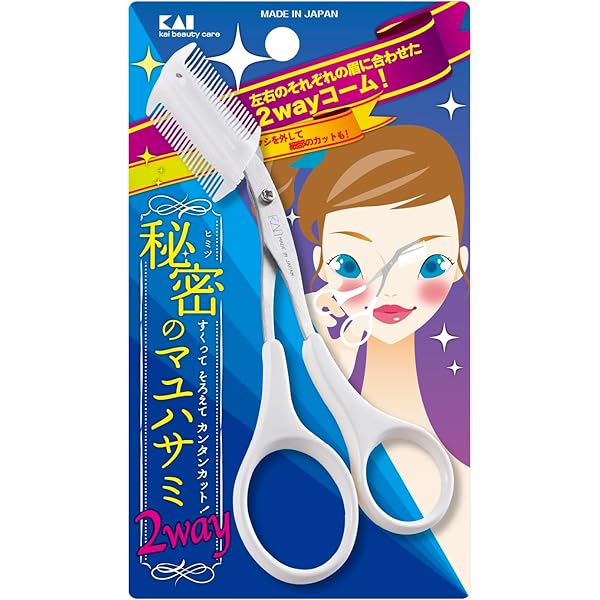 クシ付きマユハサミ ピンク KQ0809 1個入 10個セット まとめ売り