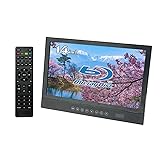 BLUEWIDE 14インチ FHD ポータブルブルーレイプレーヤー 充電バッテリー搭載 CPRM対応 3電源対応 2時間連続再生 日本国内サポート 日本語 blu-ray BD