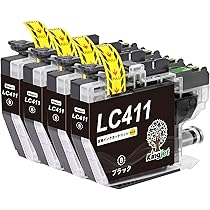 Amazon.co.jp: ロット番号区別不用 LC411 ブラザー インク 4色セット