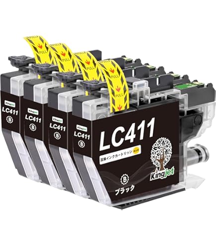 Amazon.co.jp: 【番号区別は不要】 LC411 LC411-4PK ブラザー用 インク
