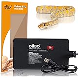 OIIBO パネルヒーター 爬虫類 10X18CM マルチパネルヒーター レプタイルヒート自己温度制御式 爬虫類・両生類・小動物用 4W 加熱マット1-5 ガロン ケージ 対応