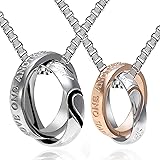 [aliba] ペアネックレス ネックレス ペア プレゼント カップル ペアリング サージカルステンレス 金属アレルギー対応 おそろい 誕生日プレゼント 上質 バレンタイン